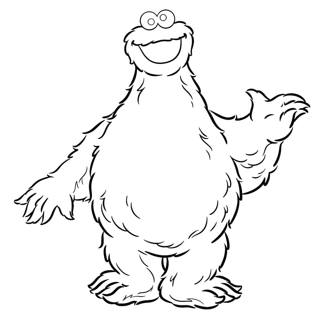 Kolorowanki Ciasteczkowy Potwór