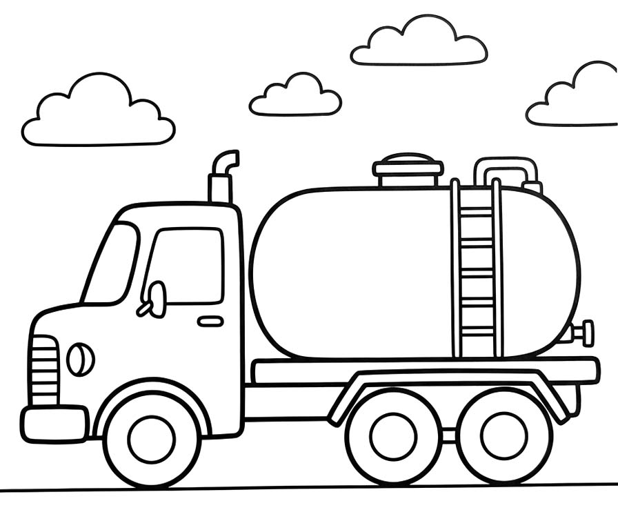 Kolorowanka Narysuj Cysterna