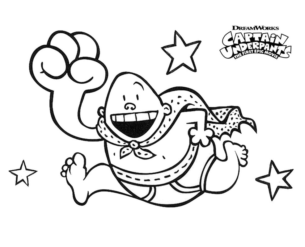 Kolorowanka Narysuj Kapitan Majtas bezpłatny podstawowy