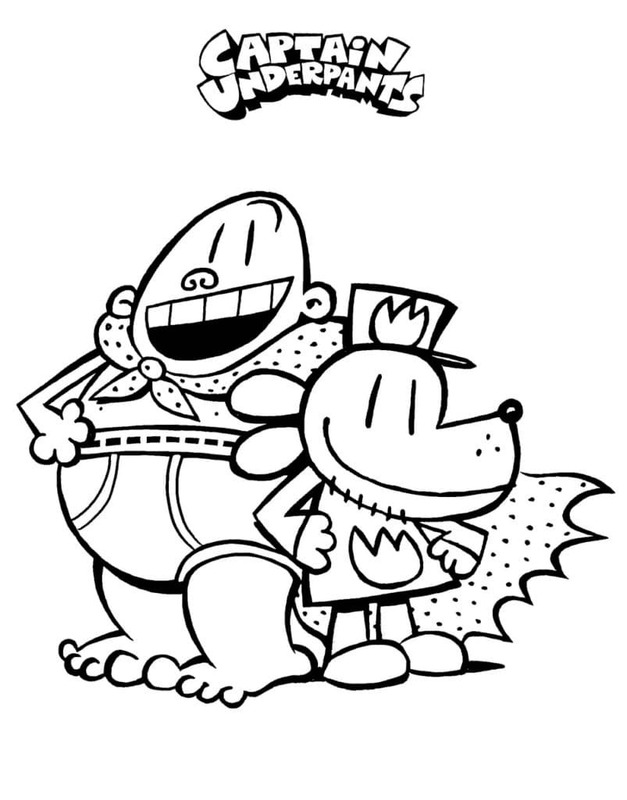 Kolorowanka Narysuj Kapitan Majtas bezpłatny wydruku podstawowy