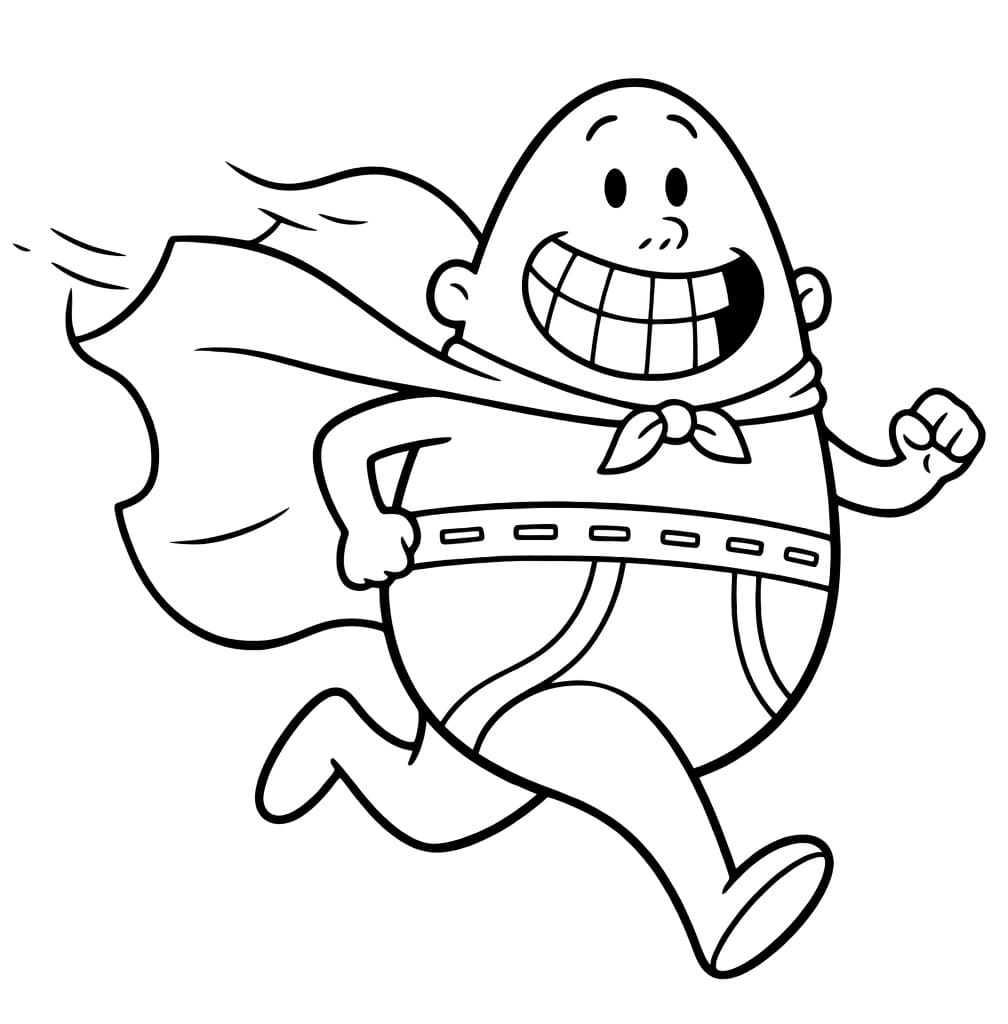 Kolorowanka Narysuj Kapitan Majtas bezpłatny wydruku