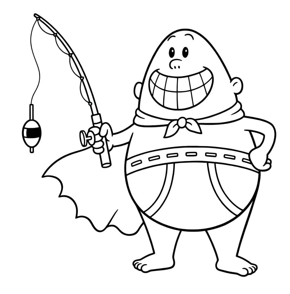 Kolorowanka Narysuj Kapitan Majtas bezpłatny