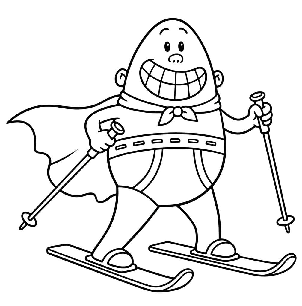 Kolorowanka Narysuj Kapitan Majtas wydruku