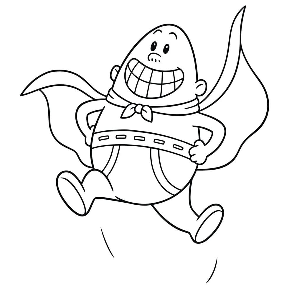 Kolorowanka Narysuj Kapitan Majtas