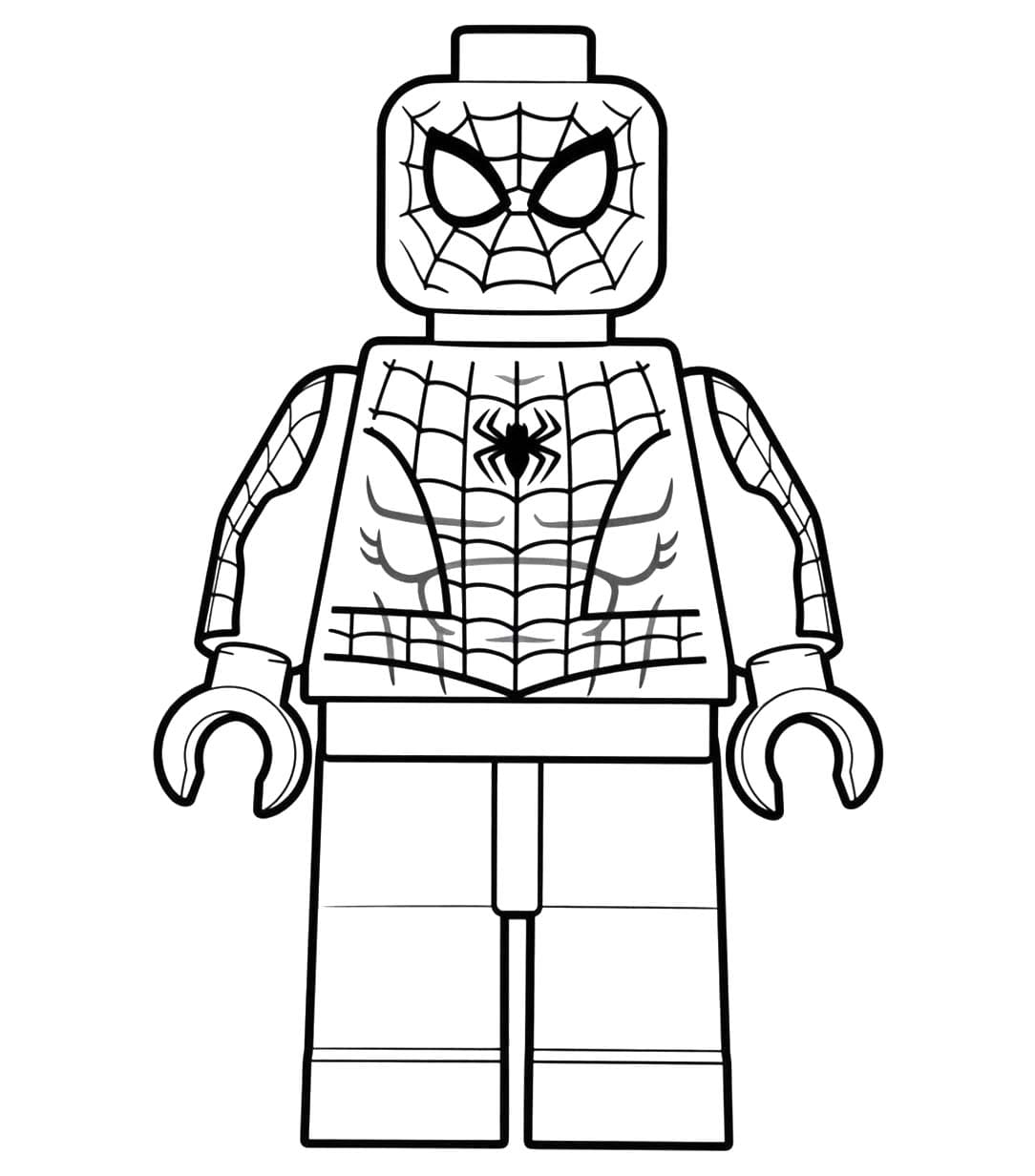 Kolorowanki Lego Spiderman