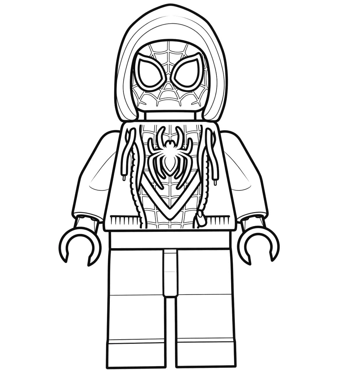 Kolorowanka Narysuj Lego Spiderman
