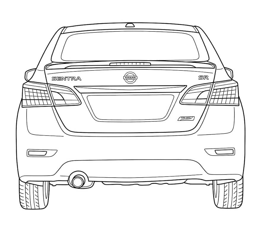 Kolorowanka Narysuj Nissan