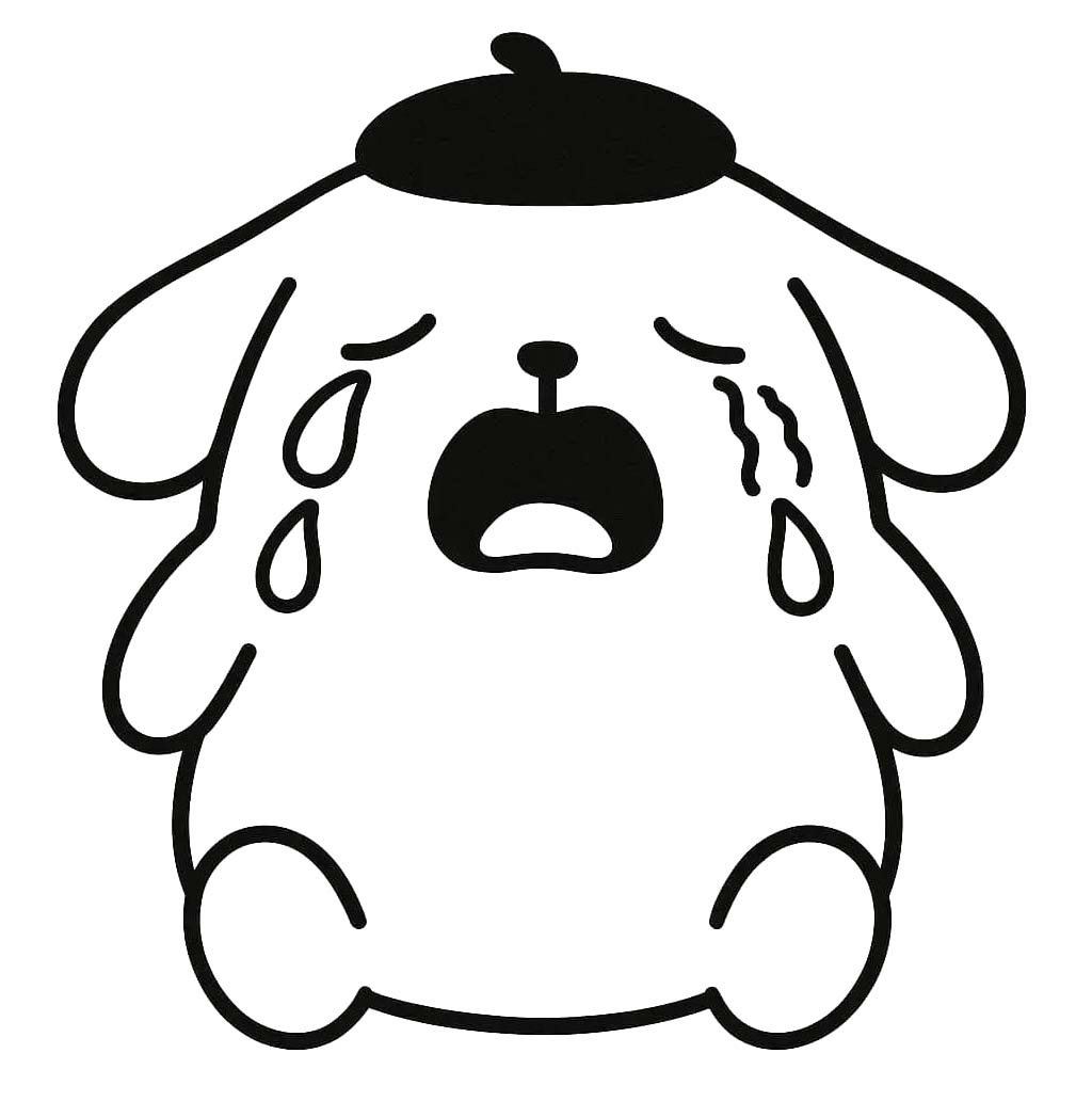 Kolorowanka Narysuj Pompompurin bezpłatny dla dzieci