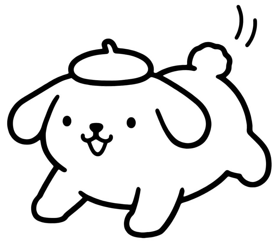 Kolorowanka Narysuj Pompompurin bezpłatny