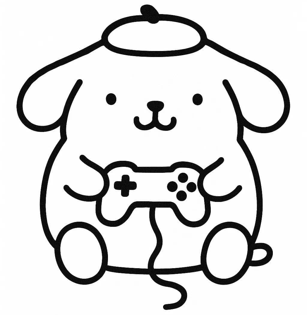 Kolorowanka Narysuj Pompompurin podstawowy