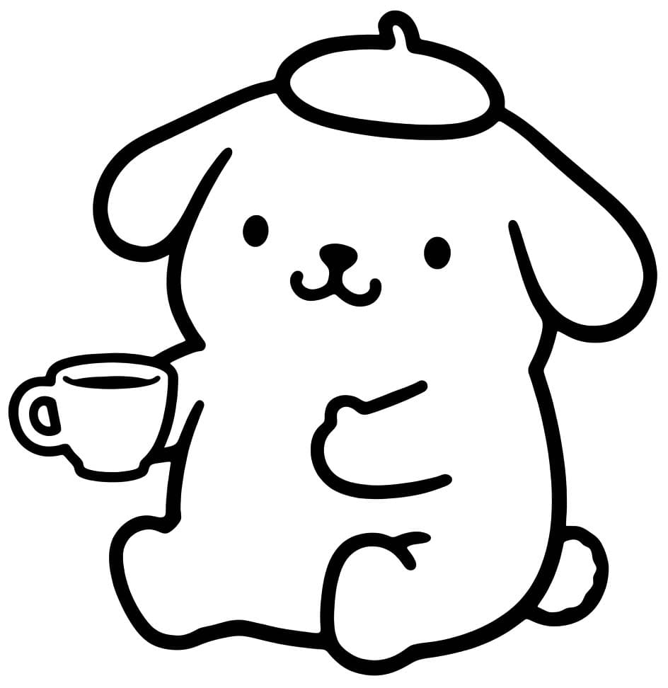 Kolorowanka Narysuj Pompompurin