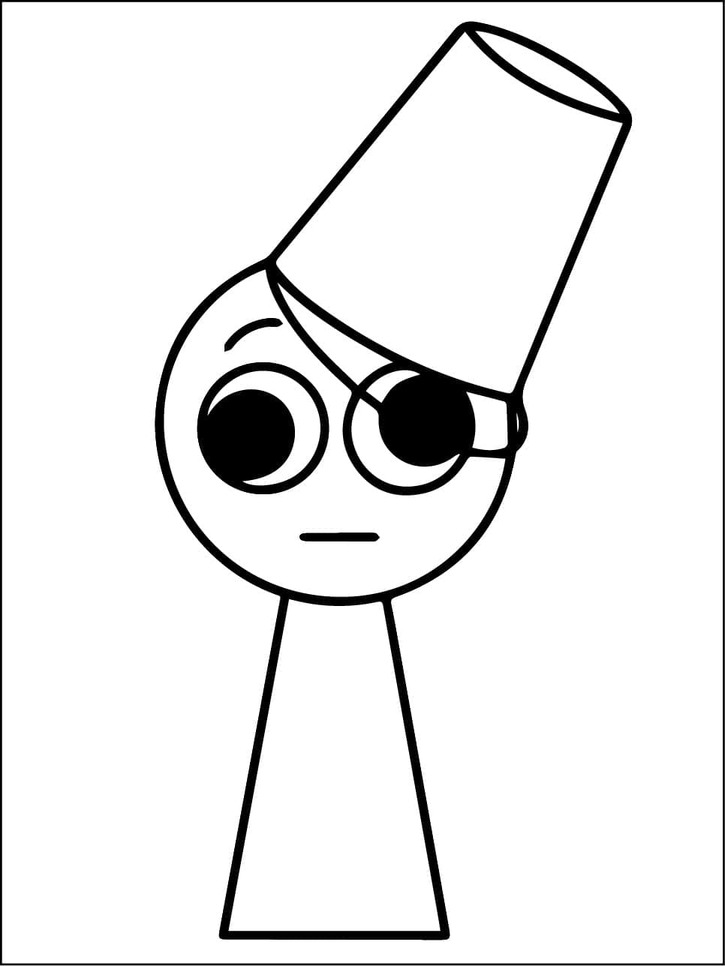 Kolorowanka Narysuj Sprunki bezpłatny łatwy