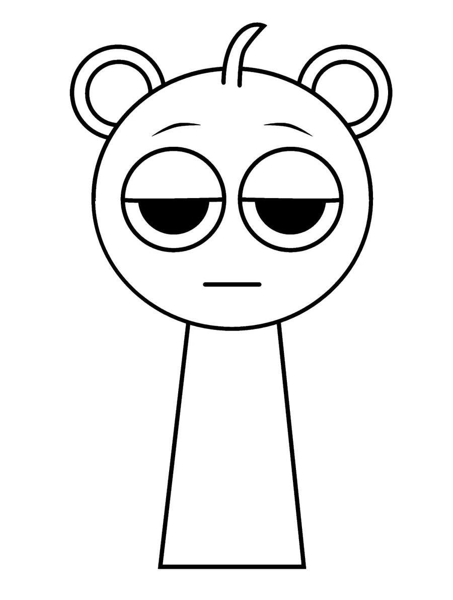 Kolorowanka Narysuj Sprunki bezpłatny wydruku podstawowy