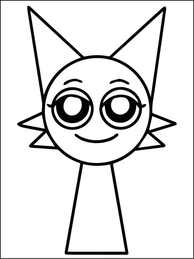 Kolorowanka Narysuj Sprunki dla dzieci