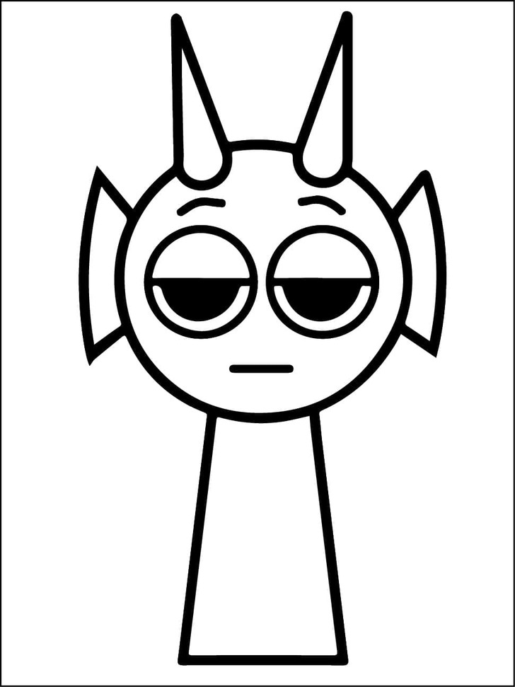 Kolorowanka Narysuj Sprunki podstawowy