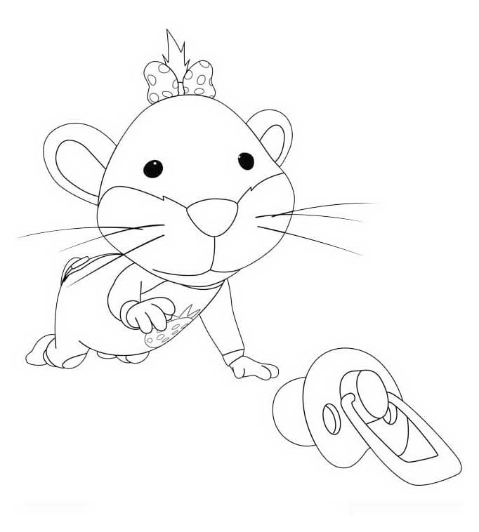 Kolorowanka Narysuj Tupcio Chrupcio bezpłatny prosty