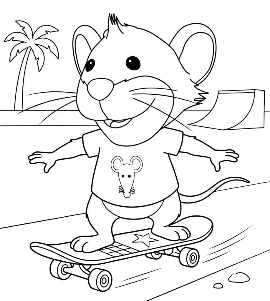 Kolorowanka Narysuj Tupcio Chrupcio bezpłatny wydruku podstawowy