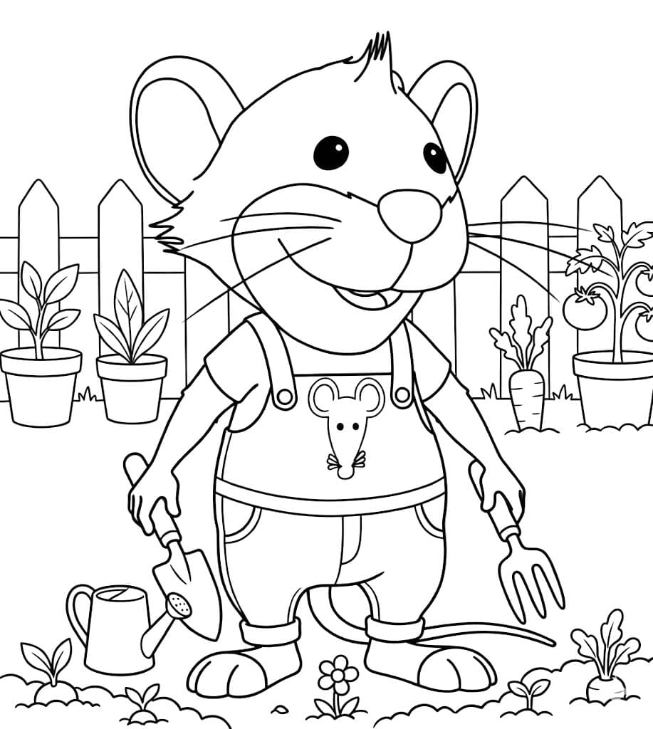 Kolorowanka Narysuj Tupcio Chrupcio podstawowy