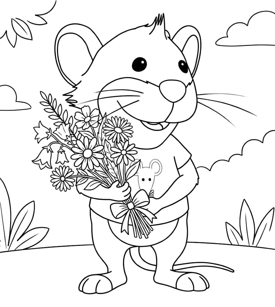 Kolorowanka Narysuj Tupcio Chrupcio wydruku dla dzieci