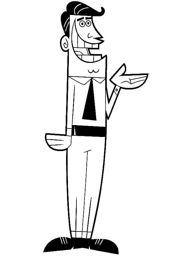 Kolorowanka Narysuj Wróżkowie Chrzestni bezpłatny wydruku podstawowy