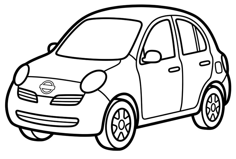 Kolorowanka Nissan bezpłatny dla dzieci