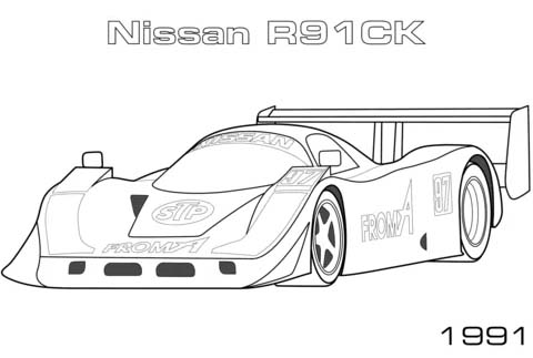 Kolorowanka Nissan wydruku łatwy