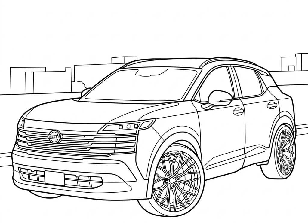 Kolorowanka Nissan wydruku