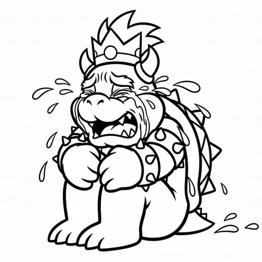 Kolorowanka Obraz Bowser