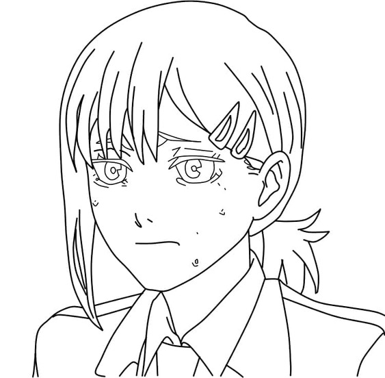 Kolorowanka Obraz Chainsaw Man wydruku