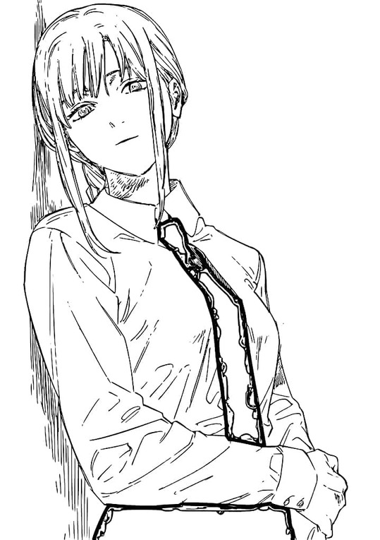 Kolorowanka Obraz Chainsaw Man