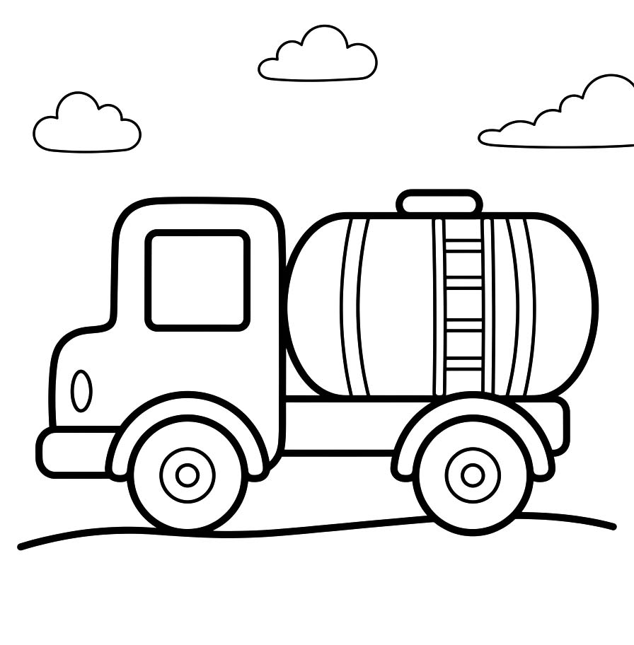 Kolorowanka Obraz Cysterna bezpłatny