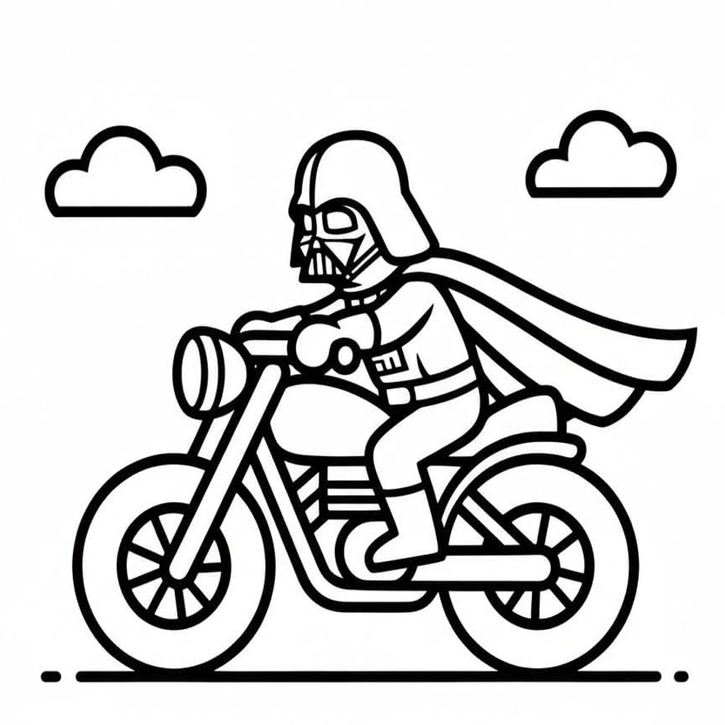 Kolorowanka Obraz Darth Vader bezpłatny wydruku