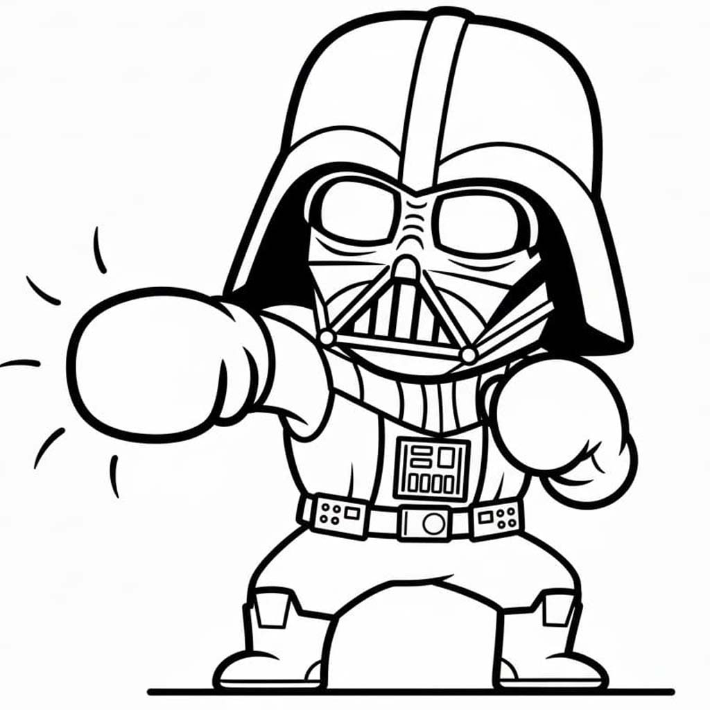 Kolorowanka Obraz Darth Vader