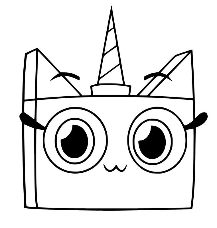 Kolorowanka Obraz Kicia Rożek bezpłatny