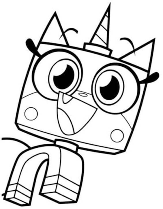 Kolorowanka Obraz Kicia Rożek do druku