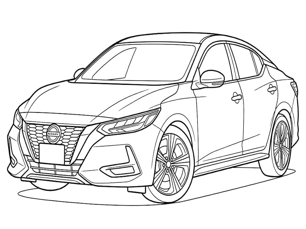 Kolorowanka Obraz Nissan