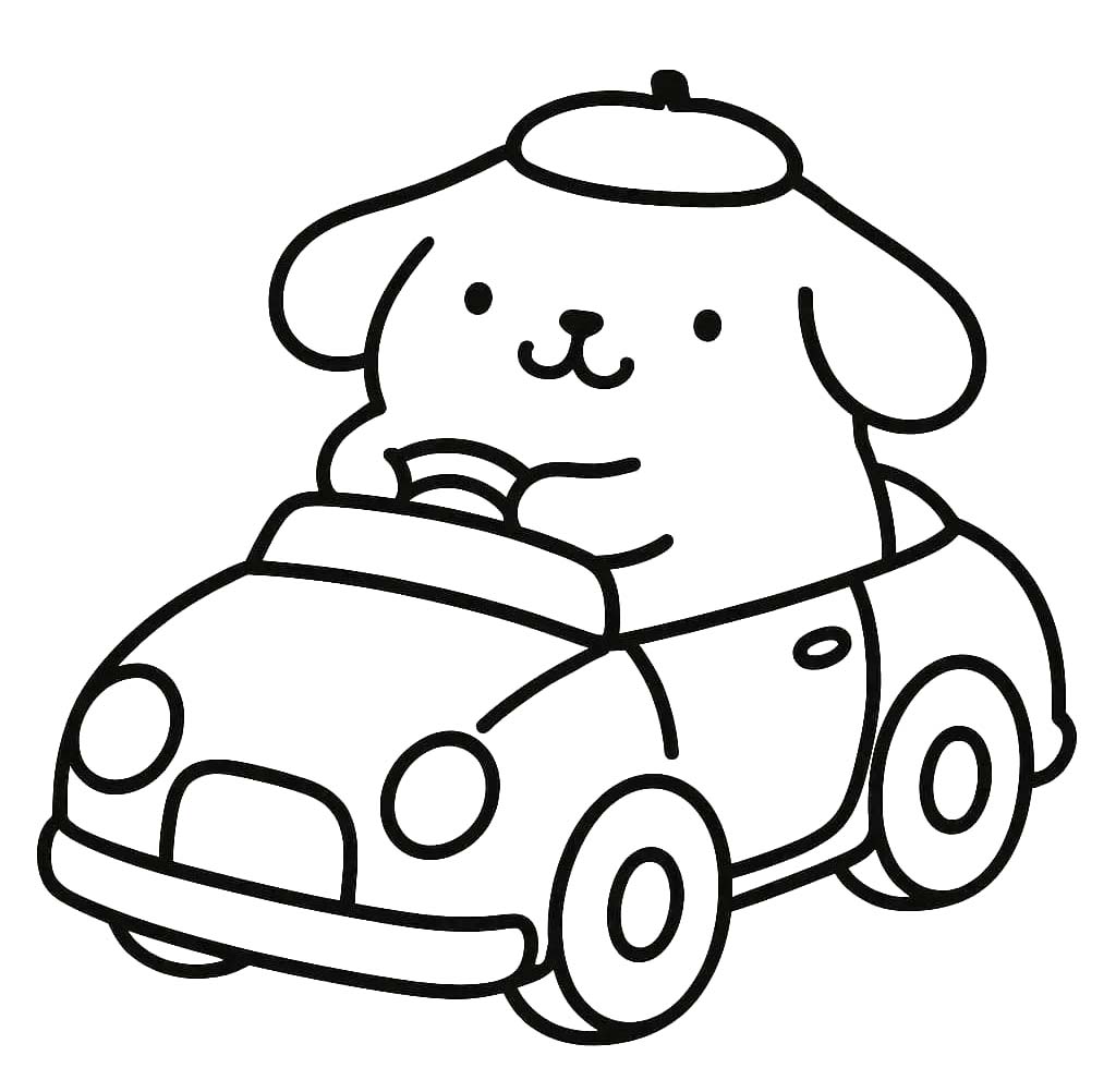 Kolorowanka Obraz Pompompurin bezpłatny wydruku