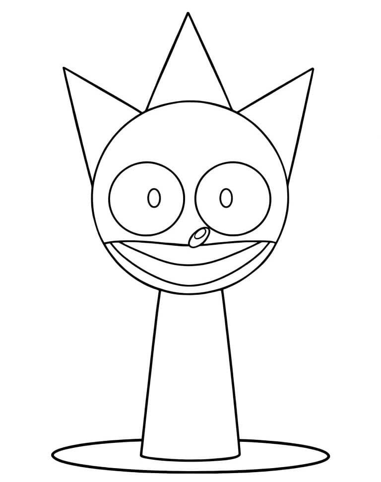 Kolorowanka Obraz Sprunki bezpłatny wydruku