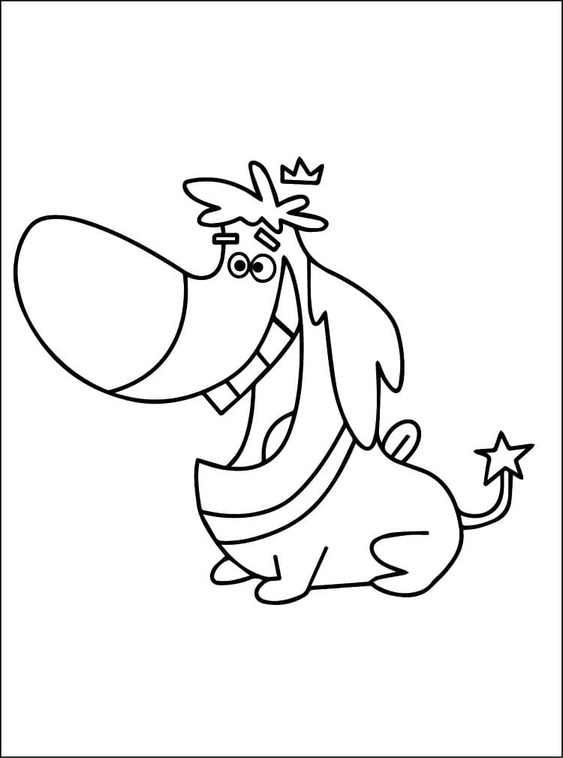 Kolorowanka Obraz Wróżkowie Chrzestni bezpłatny wydruku