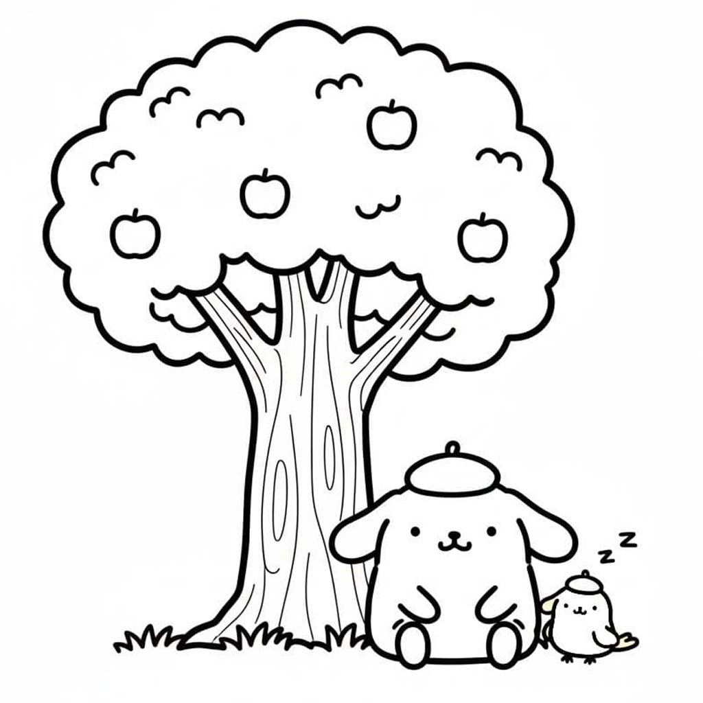 Kolorowanka Pompompurin bezpłatny dla dzieci