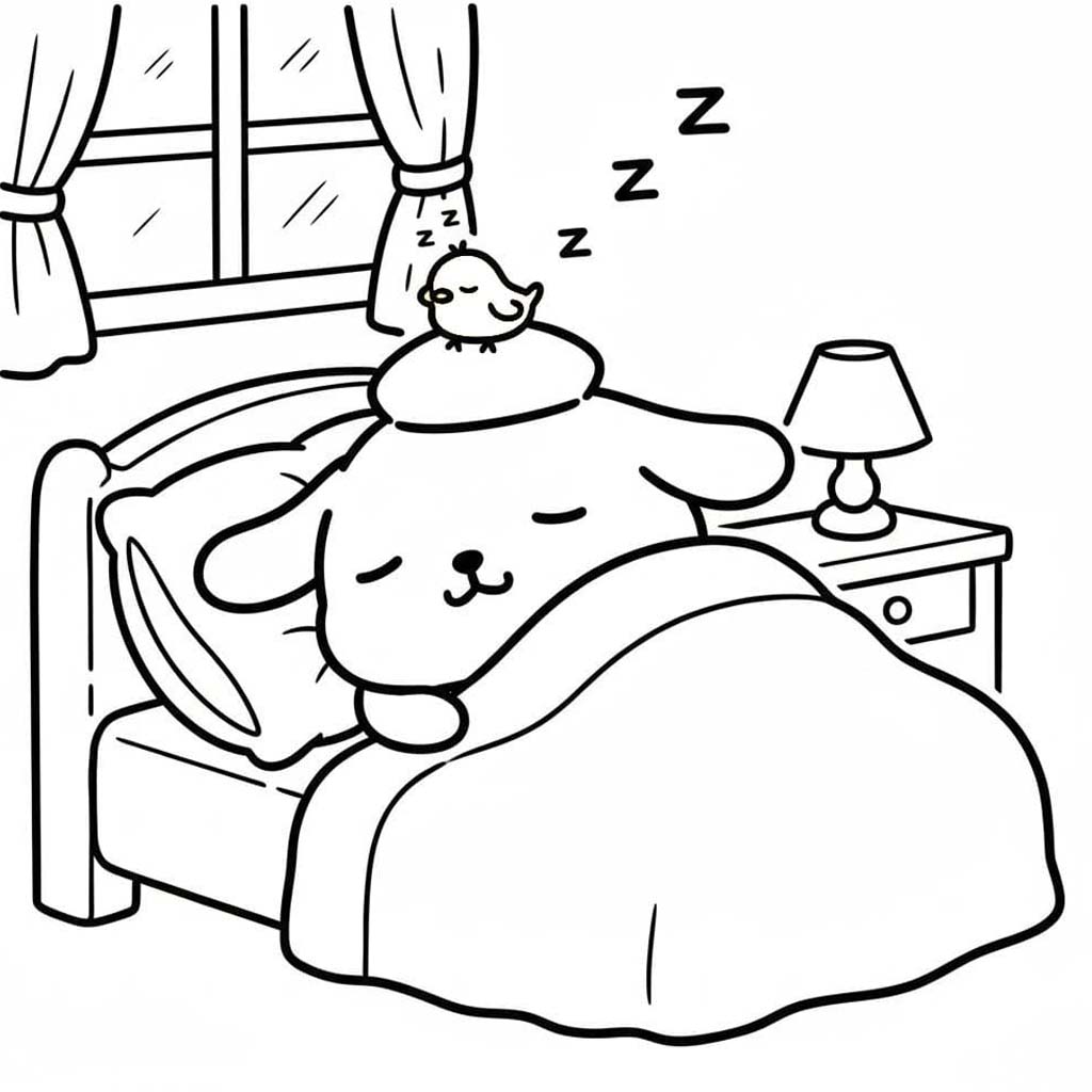 Kolorowanka Pompompurin dla dzieci