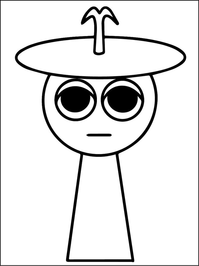 Kolorowanka Sprunki bezpłatny wydruku dla dzieci