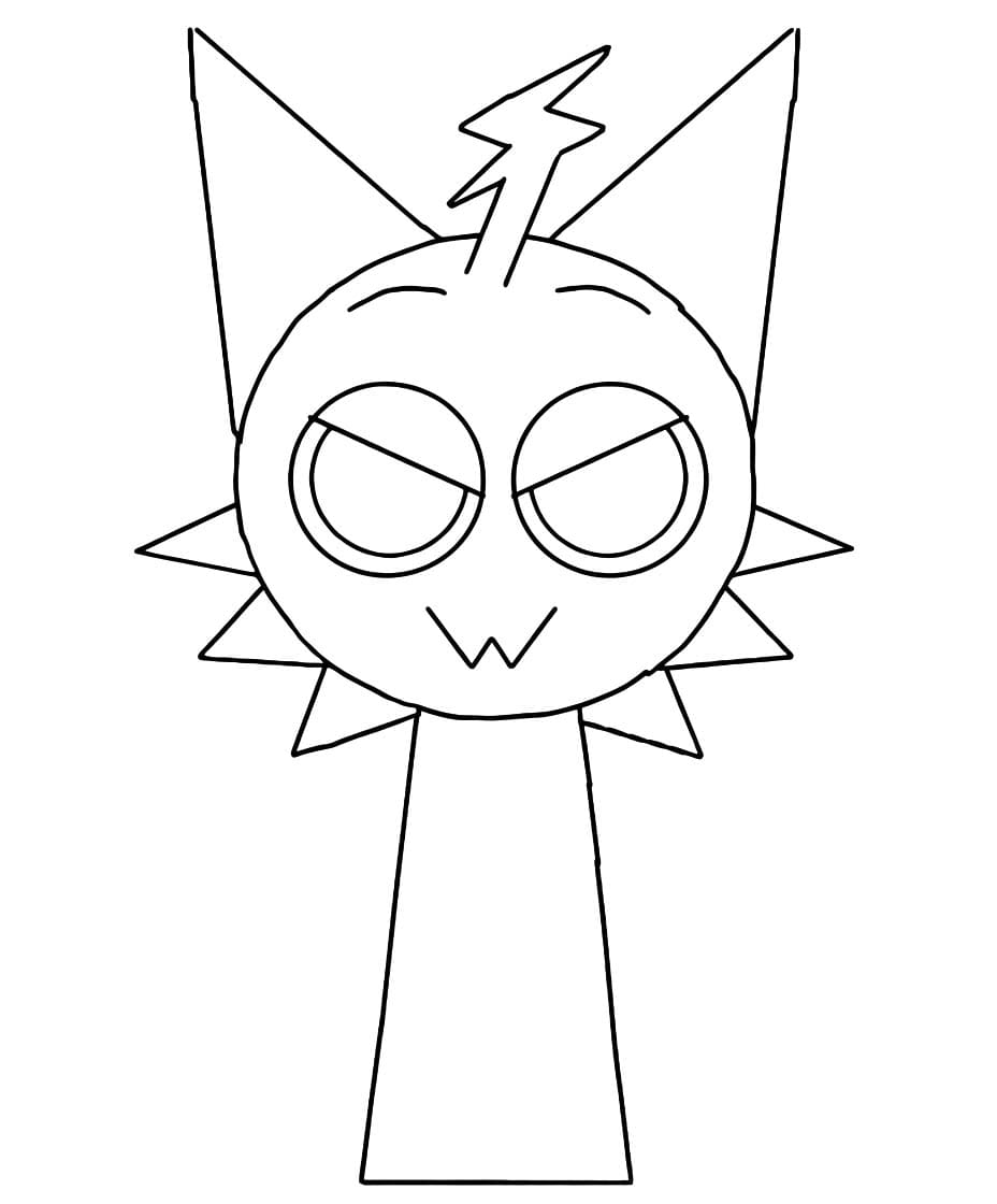 Kolorowanka Sprunki bezpłatny