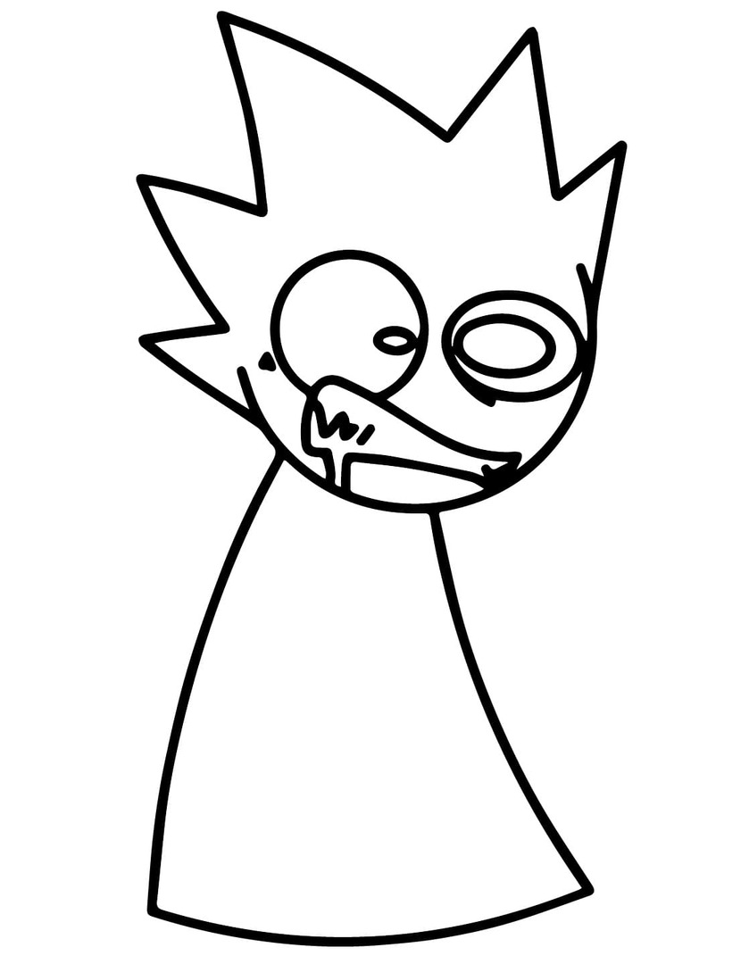 Kolorowanka Sprunki wydruku prosty