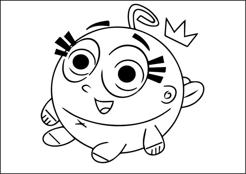 Kolorowanka Wróżkowie Chrzestni bezpłatny podstawowy