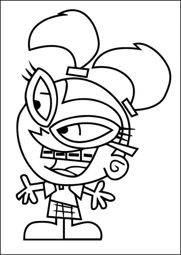 Kolorowanka Wróżkowie Chrzestni bezpłatny wydruku podstawowy