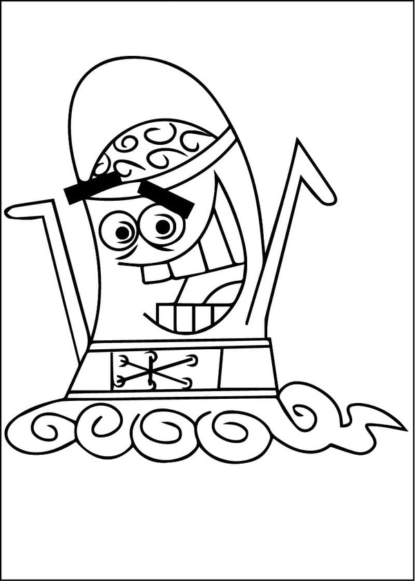 Kolorowanka Wróżkowie Chrzestni wydruku podstawowy