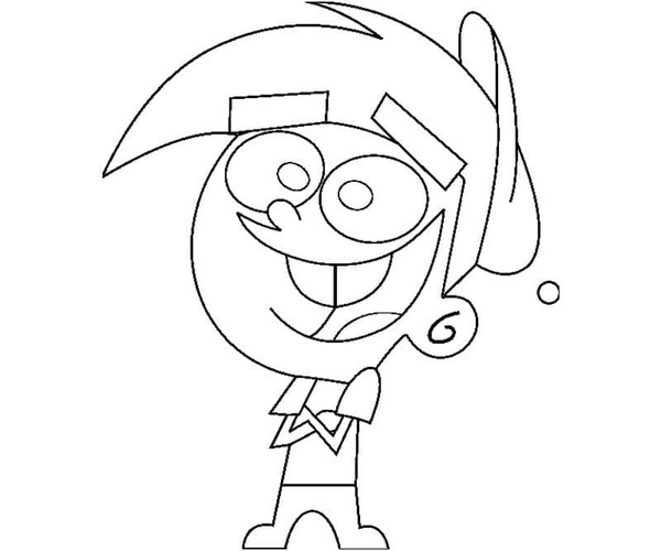 Kolorowanka Wróżkowie Chrzestni wydruku