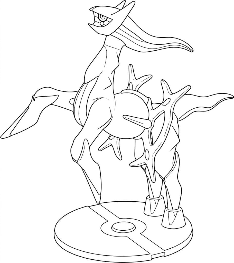 Kolorowanka Arceus bezpłatny podstawowy