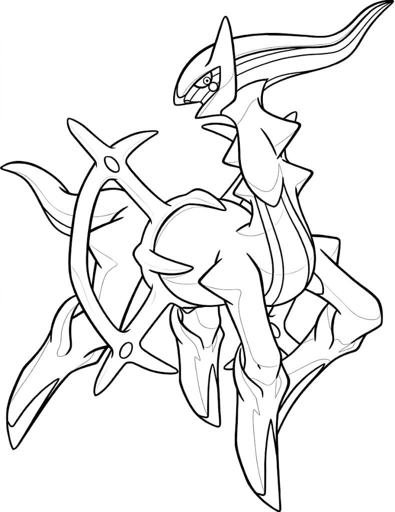 Kolorowanka Arceus bezpłatny